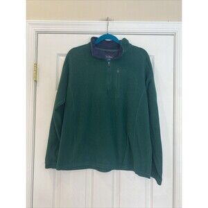 L.L. Bean Men’s 1/4 Zip Trail Fleece Gorpcore Pullover Size Large